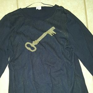 Womems Crown and Ivy sparkly knitted sweater